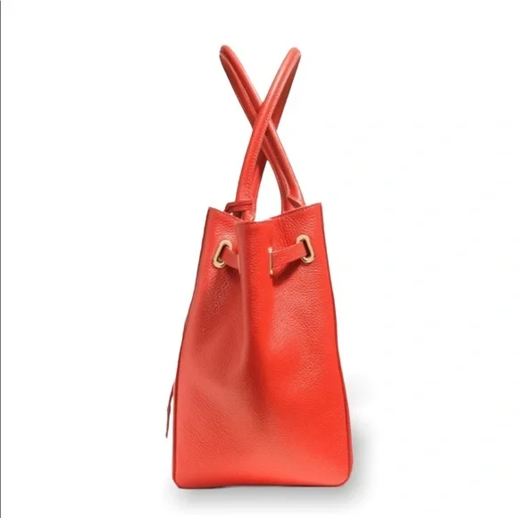 NWOT Coach Refined Pebbled Leather Turnlock Tie Tote - Picture 3 of 14